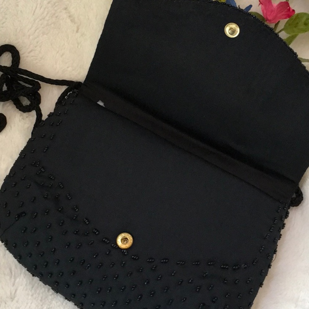 BLACK BEADED DRESS BAG - Picture 3 of 7